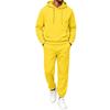 Men's Hoodie Sweatshirt Set Color Casual Two-Piece Outfit for Spring and Fall