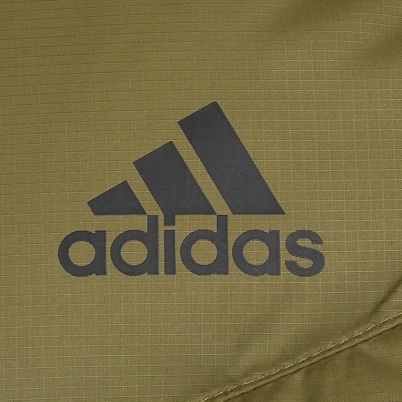 Adidas Solid Color Sports Warm Hooded Down Jacket Men Outerwear Green H20785