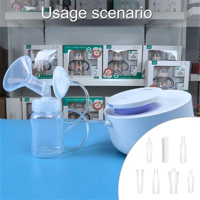 Electric Breast Pump Tubing Adapter Connection Converter White Pipe Connector for Secure Safe & Efficient Use