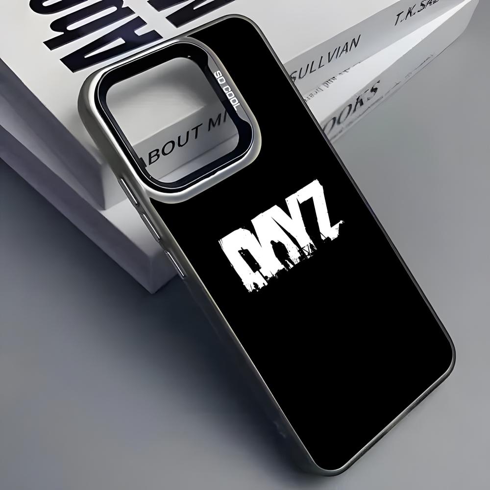 

Hot Game D-DAYZ Phone Case For iPhone 16 15 14 13 12 11 Pro Max Grey Black Matte Laser Metallic Aurora Funda iPhone16PROMAX