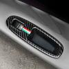 WZLN3 For Alfa Romeo 159 Brera Spider 2004-2011 Soft Carbon Fiber Car Window Lift Button Adjustment Panel Sticker Interior Accessories