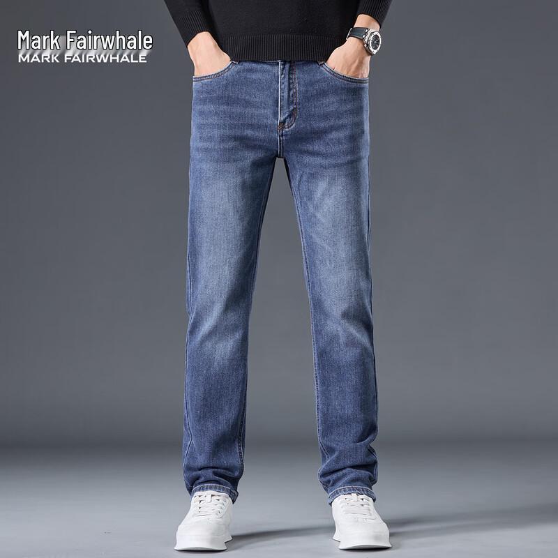 Mark Fairwhale Men's Straight Fit Washed Jeans
