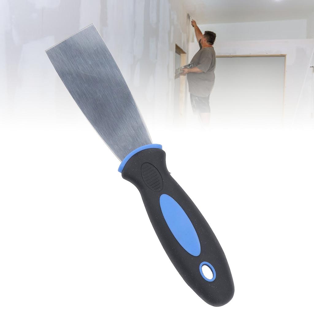 3Pcs Putty Scraper Stainless Steel Paint Scraper Set Plastic Handle Engraving Spackle   Repair Spreading Tools