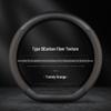 Universal Nappa Leather Steering Wheel Cover - Ultra-Thin, Anti-Slip, Breathable, Sweat-Absorbent for All Seasons