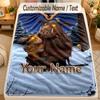Flannel BlanketThe Gruffalo Custom Name Text Personalized Soft Warm Throw Blanket Home Decor Gift
