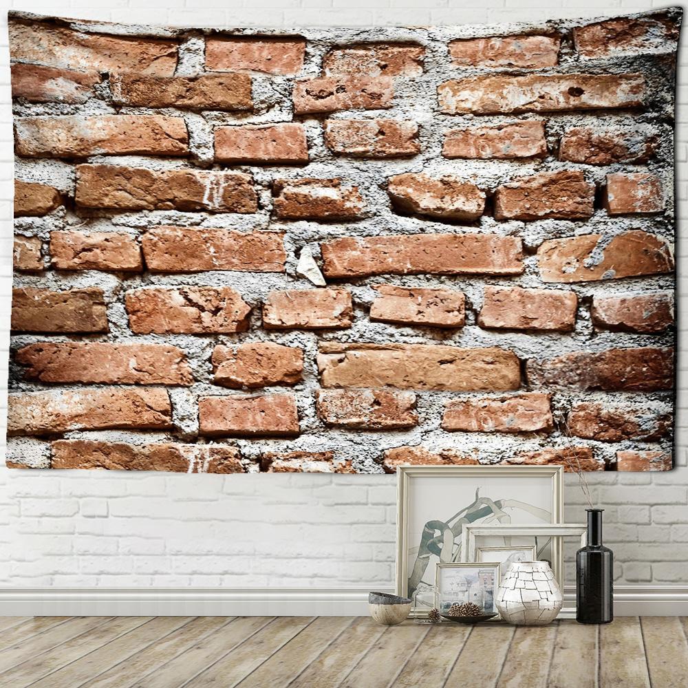 Vintage Brick Stone Tapestry Wall Hanging Hippie Tapiz Art Psychedelic Witchcraft Home Room Decor Background Fabric