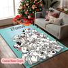 [1pc Dalmatian Carpet] Custom Name Area Rug for Home and Game Room Use, Soft Indoor Sofa Chair Mat