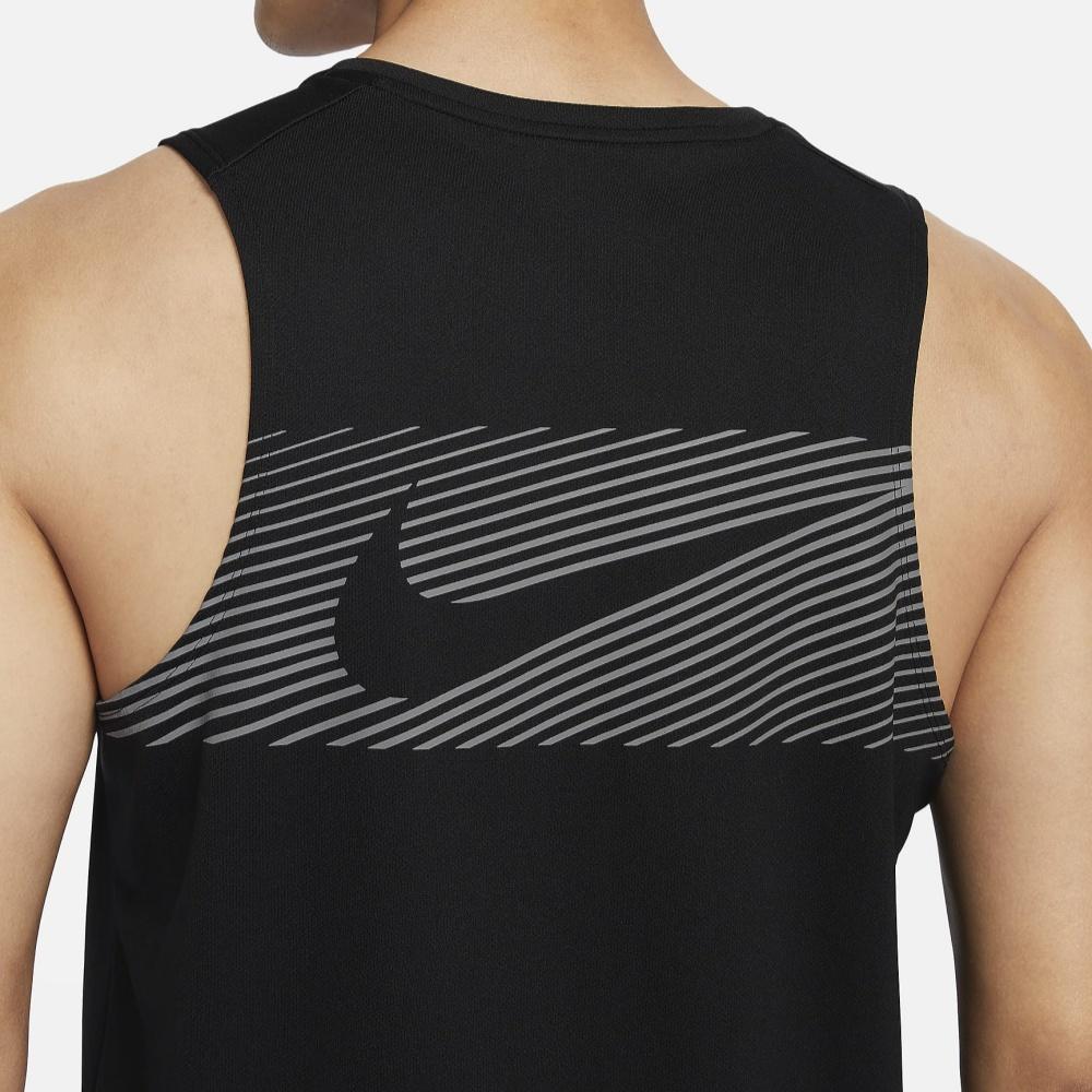 Nike Solid Color Casual Running Comfortable Sweat-Absorbent Breathable Sleeveless Round Neck Vest Men Tops Black FN3987-010