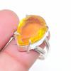 Natural Citrine Gemstone Handmade 925 Sterling Silver Jewelry Ring Size 7 AR-17018