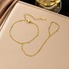 Gold-Plated Double Layer Thin Chain Stainless Steel Hand Chain Jewelry