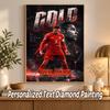 Cristiano Ronaldo Custom Name Text 5D Diamond Painting Kit DIY Full Drill Diamond Art Decoration
