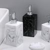 Soap Dispenser Bottle European Marble Pattern Liquid Pump Bottles Leakproof Travel Size