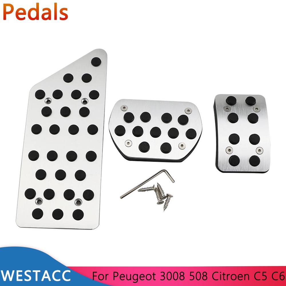 Autopedale für Peugeot 3008 2013- 508 2011-2018 für Citroen C5 2013- C6 2017- Gas Bremse Ruhepedal Abdeckung