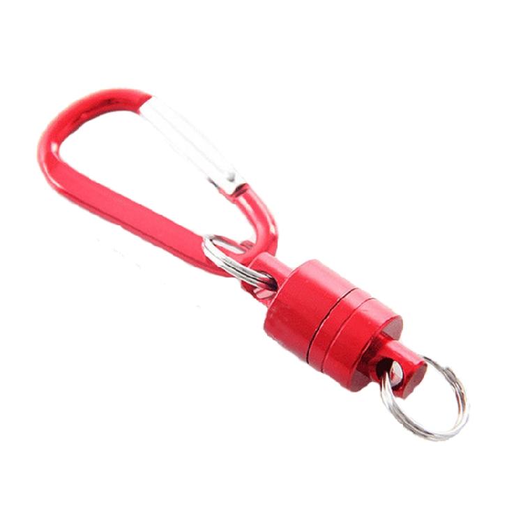 Magnet Buckle Fly Fishing Net Release Hanging Holder Lanyard Clip Carabiner