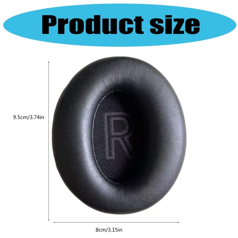 1 Pair Earpads Replacement Earpads Protein Leather Memory Foam Ear Pad Covers Replacement for WH305 Headsets