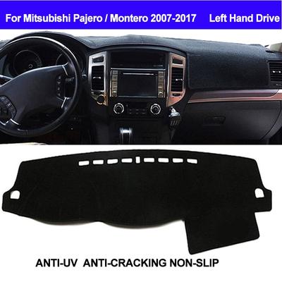 Capa para painel de carro anti-uv, tapete para painel, carpete, tapete para mitsubishi pajero montero 2007-2014 2015 2016 2017