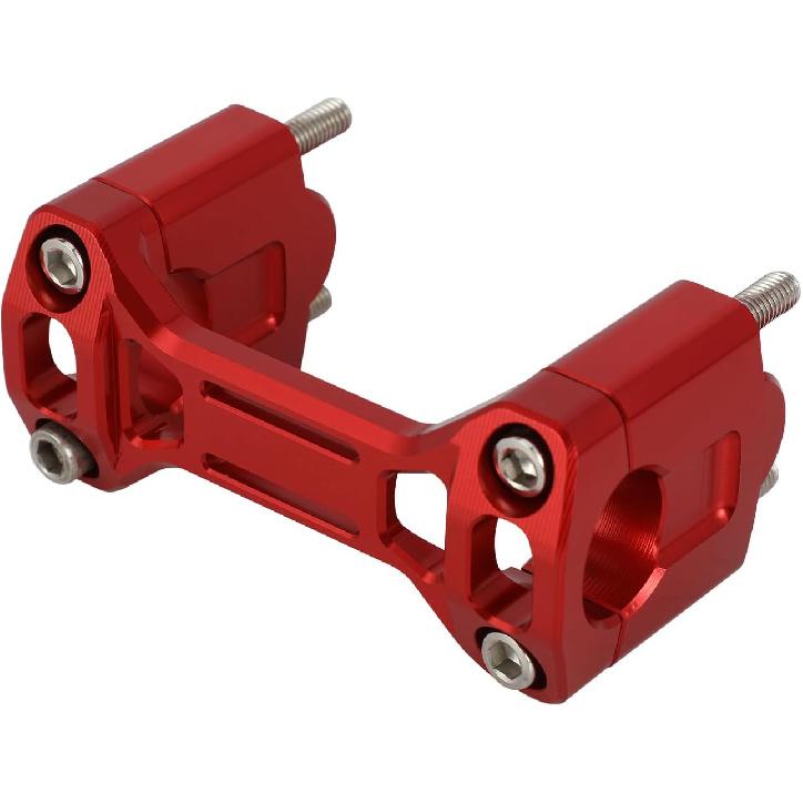 Motorcycle Handlebar Mount Clamp Risers1 1/8" Triple Tree Bar Mount with Risers for CRF 110 CRF110F CRF110 CRF 110F 2013 2014 2015 2016 2017-2024 Red