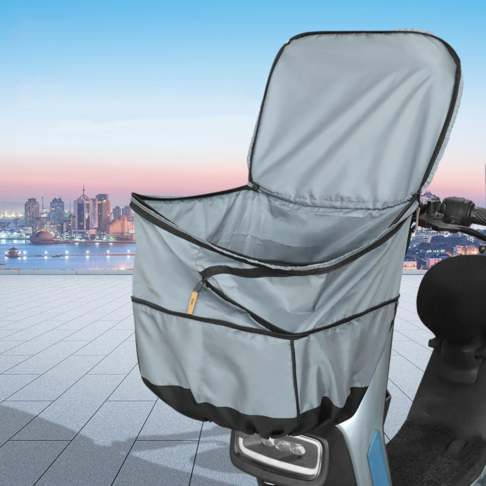 

Чехол для корзины для велосипеда, защита от пыли и дождя для мужчин и мотоциклов Silver Gray