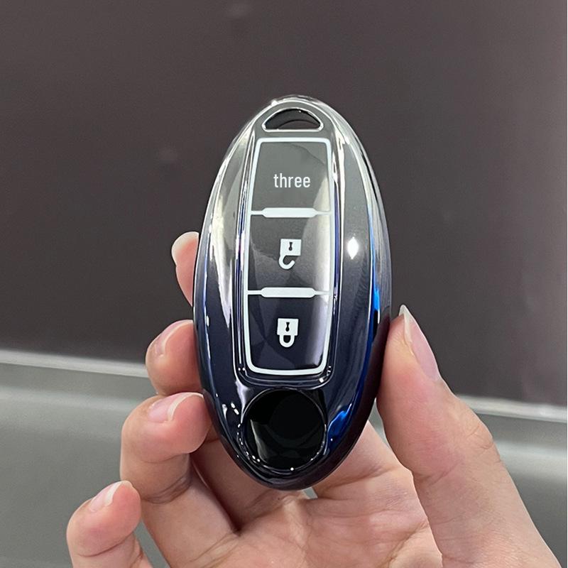 Nissan 14th Gen Key Case for Sylphy, Teana, Qashqai, X-Trail, Tiida, Bluebird, Terra, Murano - Car Shell Buckle Accessories