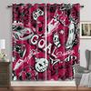 Animated Gamepad Switch Drapes designed for Boys Bedroom Space Graffiti Words Video Games Window Drapes Game Players Living Room Decoration