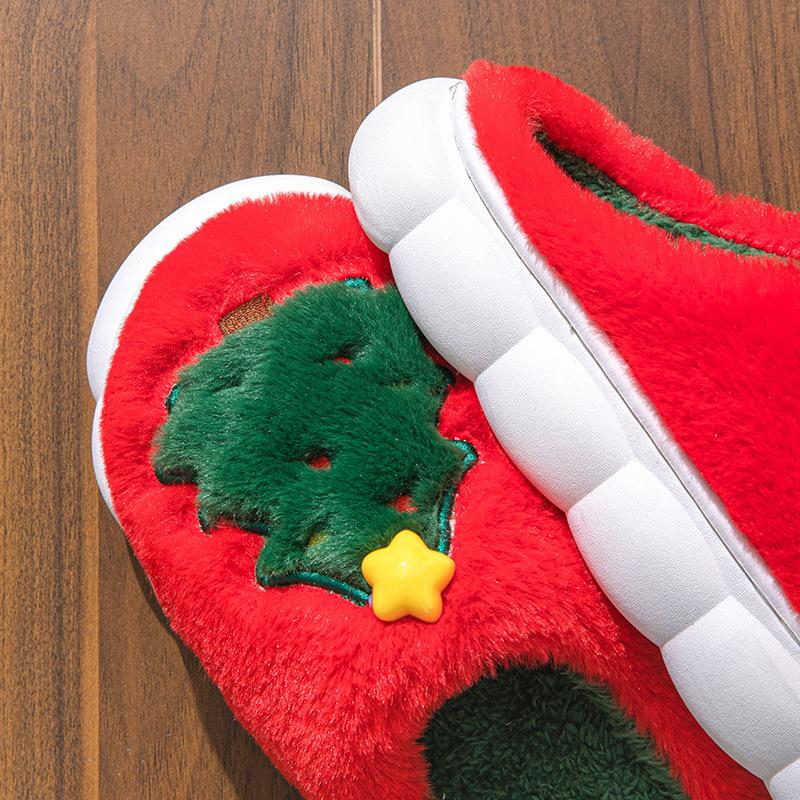 Fashion Comfor Versatile Women Shoes Winter New Round Toe Flat Shoes Fashion Non Slip Women's Slippers Lightwe Soft Soled Cotton Shoe