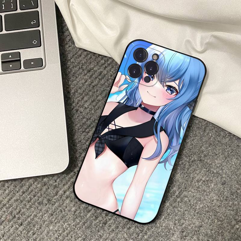 

Hoshimachi Suisei Anime Phone Case Silicone Soft for iphone 14 13 12 11 Pro Mini XS MAX 8 7 6 Plus X XS XR Cover iphone XR