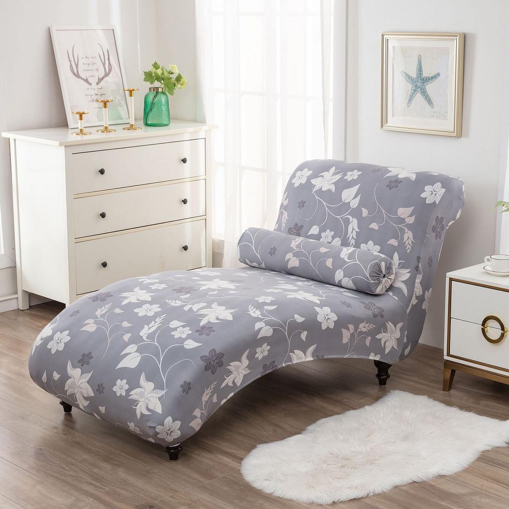 Stretch Armless Chair Protective Cover Elastic Velvet Chaise Longue Cover Sofa Bed Armcair Slipcovers Home Living Room Decor