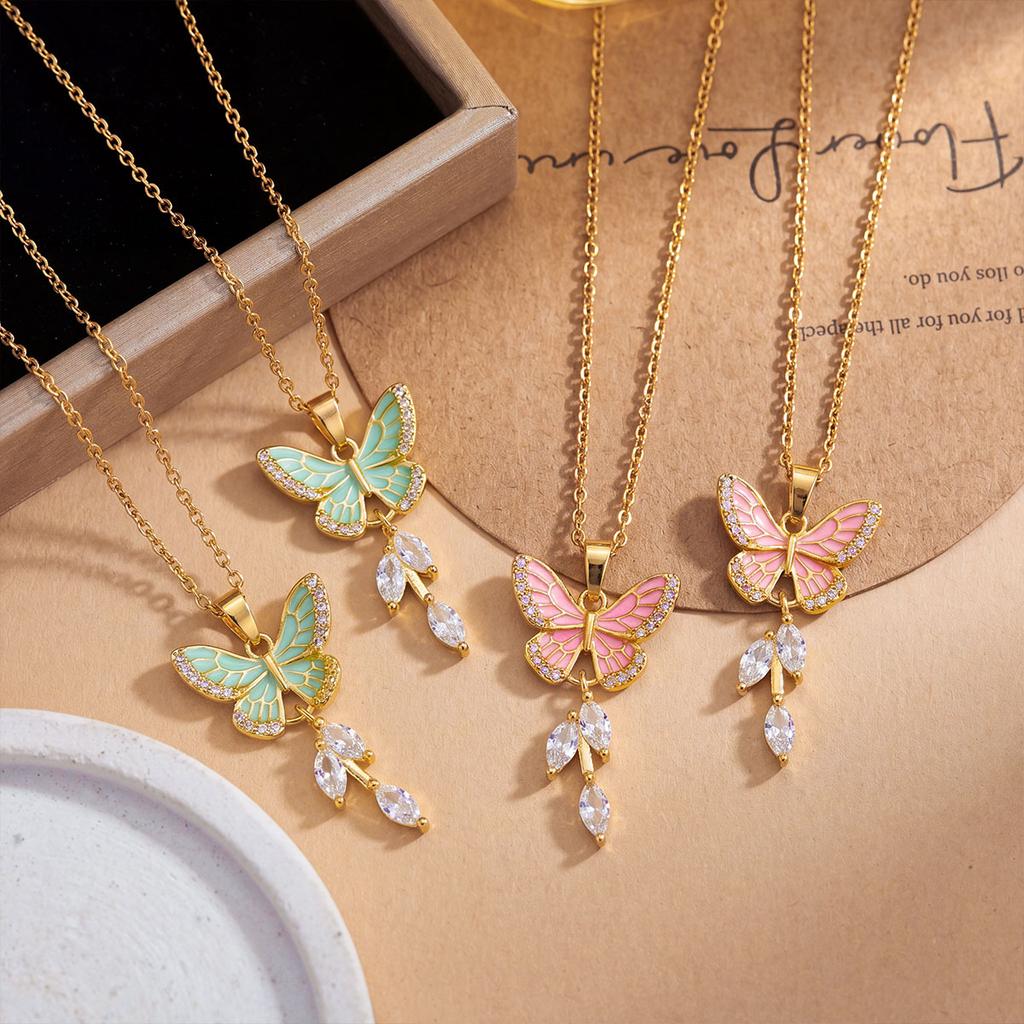 Light Luxury Niche Sweet Collarbone Butterfly Necklace