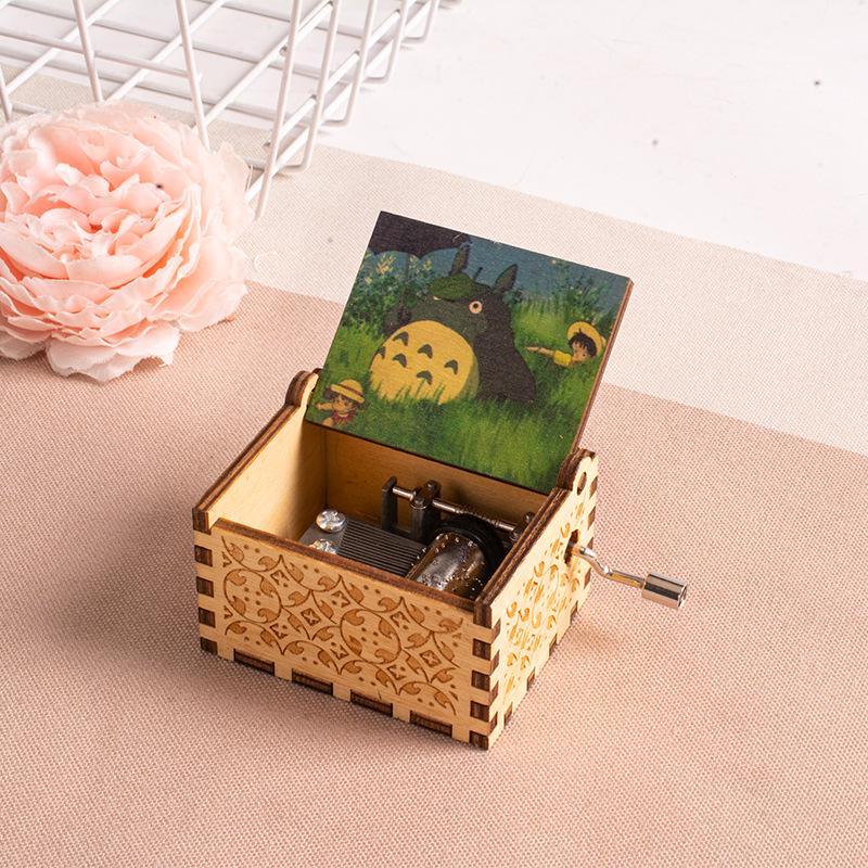 Dřevěná hudební skříňka Totoro Miyazaki – Valentýnský/Narozeninový dárek pro ni