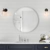 ANYHI Wall Hanging Round Bathroom Entryway Round Bathroom Entryway Stylish Wall Wall Makeup 55 Mirror, Mirror, Mirror, Wall-Mounted Mirror, Mirror,