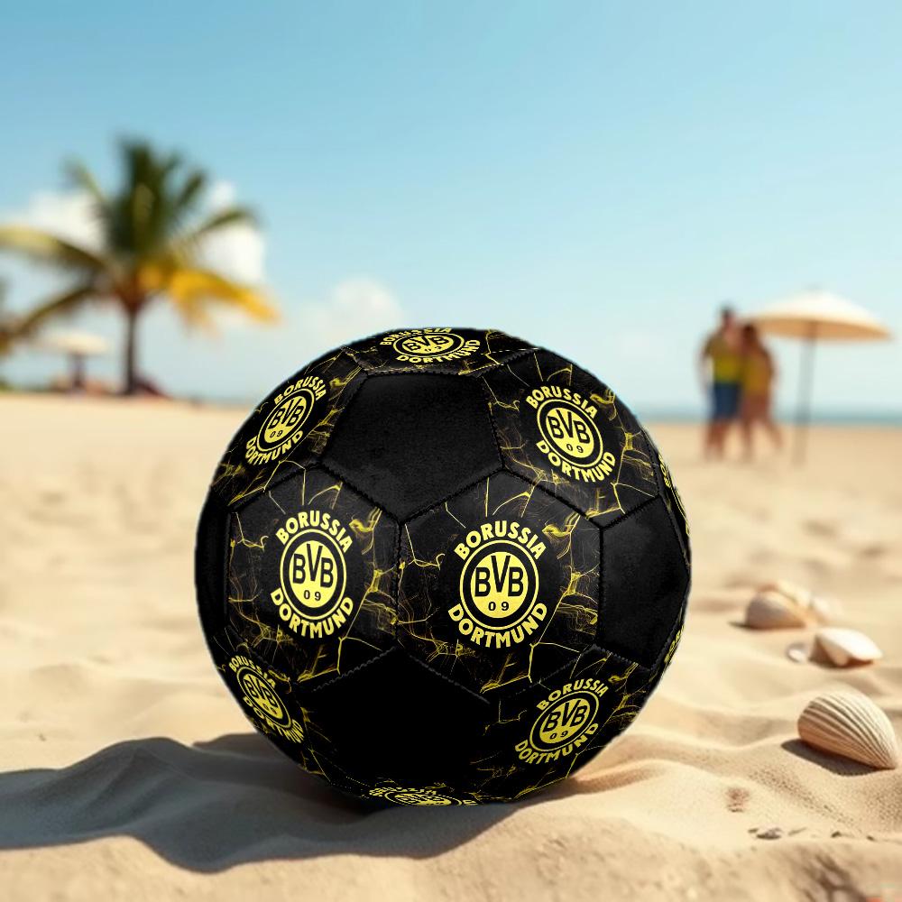 Borussia Dortmund Fußball Bunt Für Alle Altersgruppen Maschinengenäht PVC Wettkampfbereit Langlebig Hoher Rückprall.GRÖSSE5