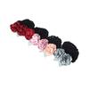 Girls Rose Nurse Flower Cloth Women Spring Clips Korean Bun Snood Ponytail Clip Hairgrips Cover Net