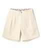 Schott TC Double Pleated Shorts, Men's, Size S, 385, Off-White, 782-5913001