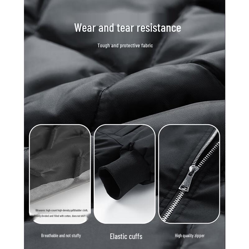 Wassup Sohot Men's Lapel Lamb Wool Padded Workwear Jacket