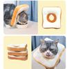 Adjustable Toast Bread Elizabethan Collar For Cats And Dogs, Cute Cartoon Design