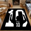 Number 10 Silhouette Celebration Patterned carpet, non slip mat suitable for living room and bedroom sofas