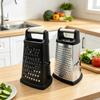 Stainless Steel 9-inch Multi-functional Four-Sided Grater for Vegetables, Fruits, Ginger, Garlic, Potatoes, and Carrots.