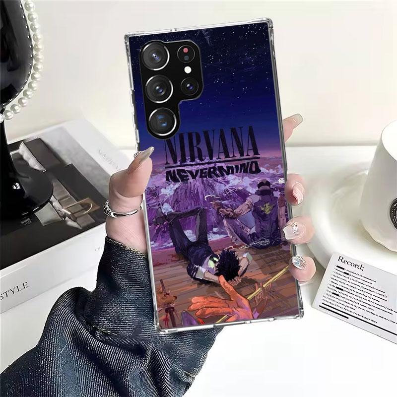 Retro Singer Kurt Cobain Soft Phone Case For Samsung Galaxy S22 S23 S24 S25 Edge S26 Ultra S20 FE S21 Plus + Fundas Coque Galaxy