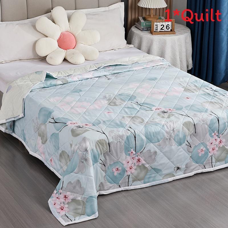 Summer Plant Animal Pattern Prints Duvet Quilt Bedding For Student Washable Room