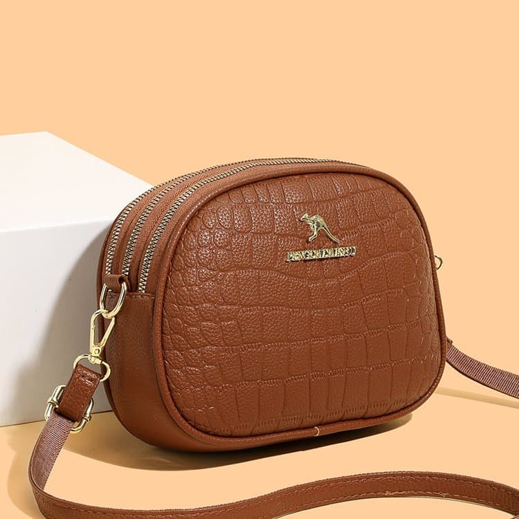 Crocodile pattern mini messenger bag women's shoulder bag
