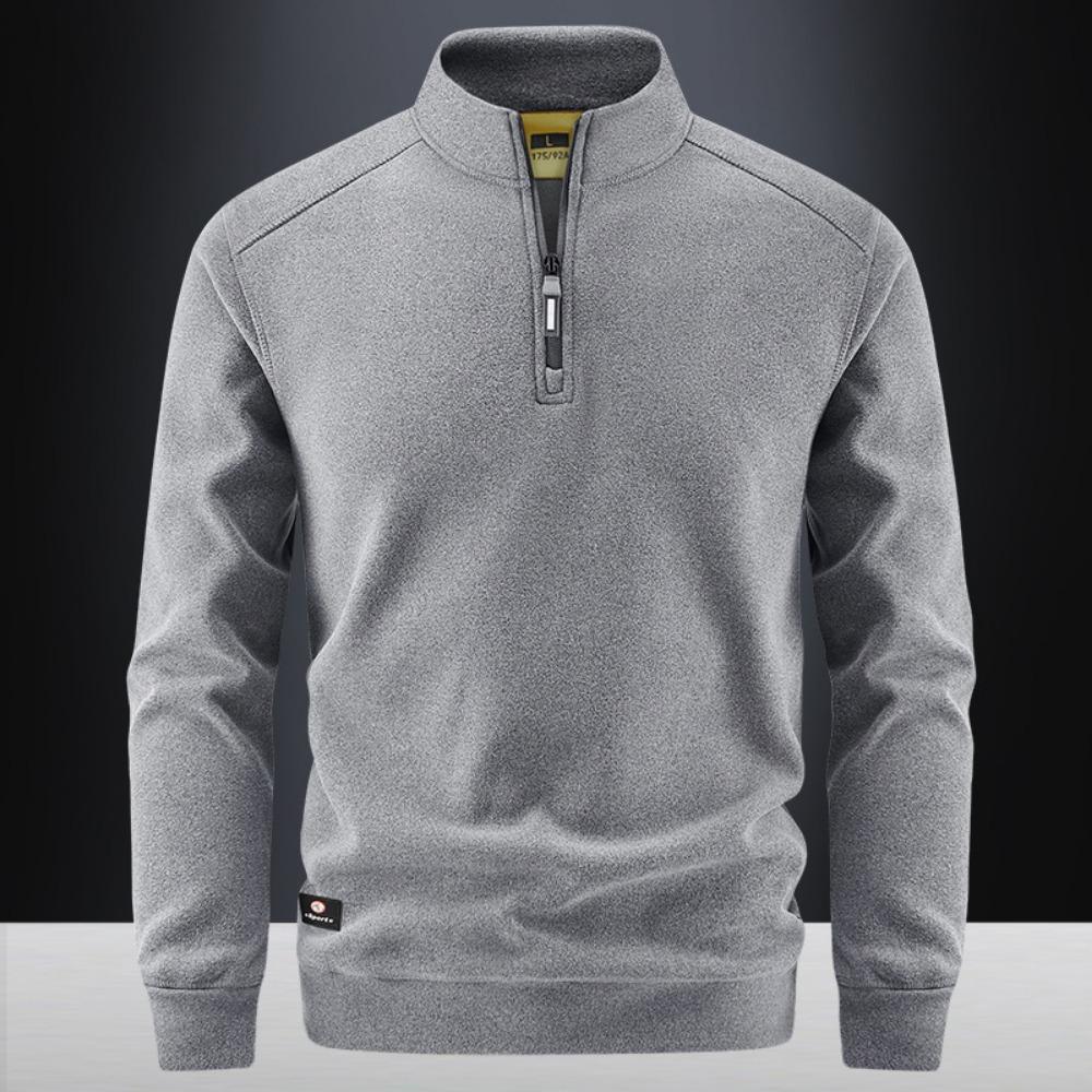 

Autumn Men s Half Zipper Sweatshirts Long Sleeve Solid Color Pullover Turtleneck Streetwear Winter Warm Jacket Sport Coats 5XL