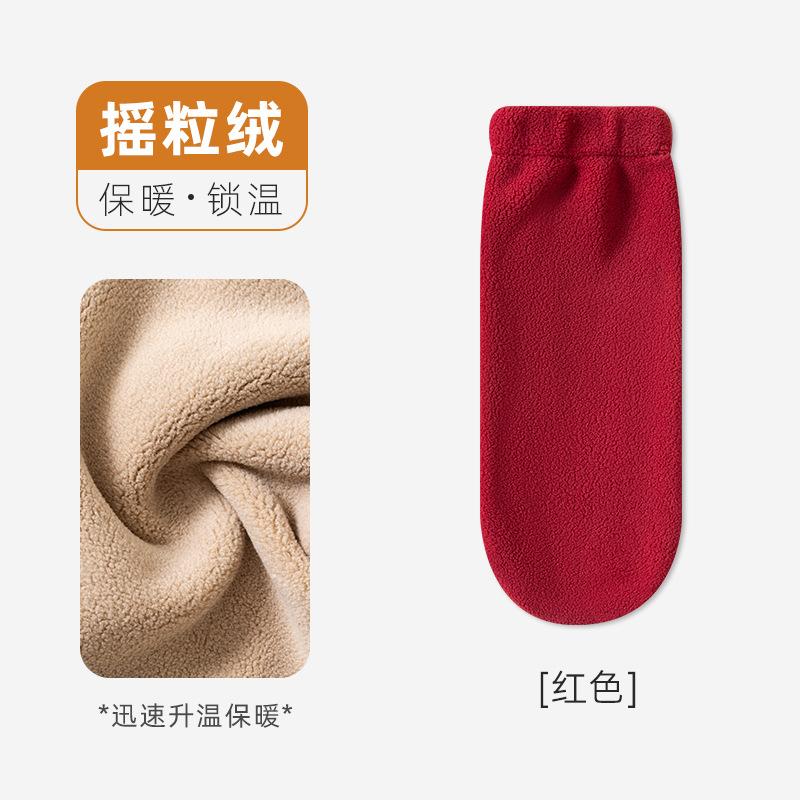 Socks Women S Season Mid-Tube Fleece Thickened Thermal Floor Socks Fleece Confinement Socks Versatile Women S Socks heat storage and temperature locking free size