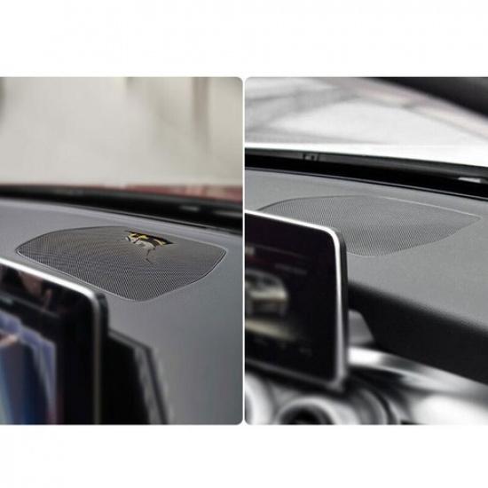 Black ABS Dashboard Speaker Cover Trim For Mercedes Benz C Class W205 2015-