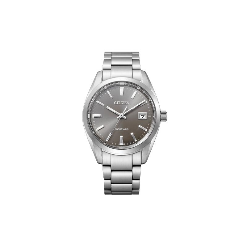 CITIZEN 100 meters waterproof Automatic Steel Strap women s watch gray dial NB1050-59H синий