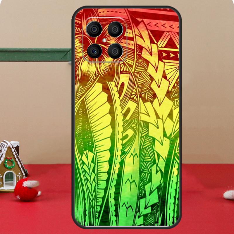 Polynesian Mix Case For Honor Magic 6 7 8 Pro Honor 400 200 70 90 Lite X8c X8b X9a X9b X9c X9d Win RT Cover