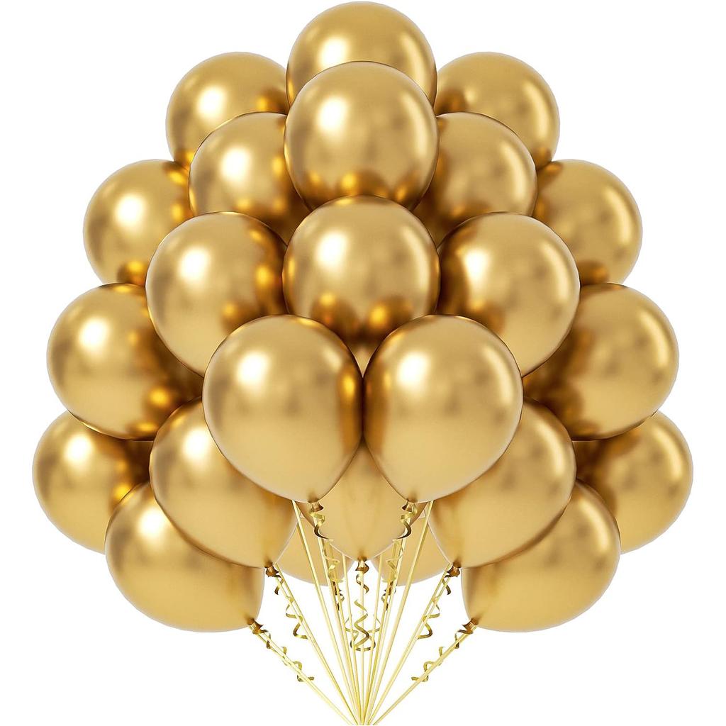 Metallic Balloon Set Birthday Party Decoration Wedding Baby Shower Party Prop Arrangement Internet Famous Metal Balloons