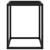 Black Coffee Table with Black Glass 40 X 40 X 50 Cm
