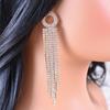 Luxury Rhinestone Tassel Earrings - Elegant Slimming Stylish Design