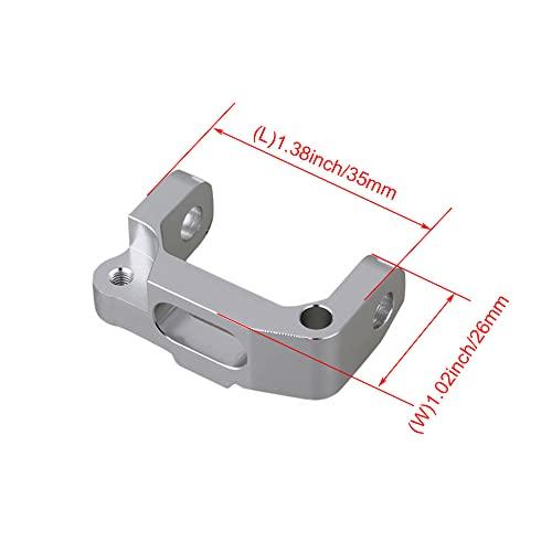 Mxfans 2 Pairs Silver Aluminum Alloy Front Knuckle Arms & C-Hubs CC01-001 CCO1-002 for RC1:10 Tamiya CC014WD