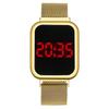 Ladies Square Head Multi-function Electronic Watch Quartz Watch Student Outdoor Sports Touch Screen Red Light Electronic Watch